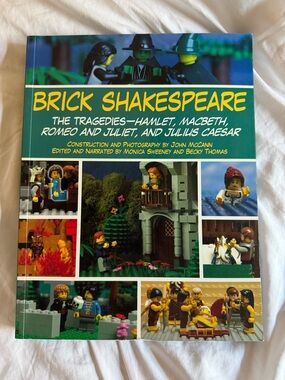 Brick Shakespeare Hardcover Book - Green & Yellow Cover
